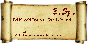 Bárányos Szilárd névjegykártya